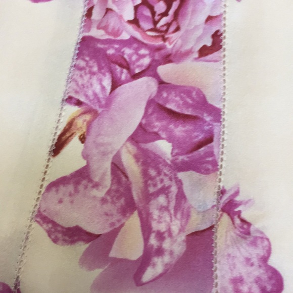 Ann Taylor Silk Pink Rose Apricot lined Skirt - Picture 4 of 6